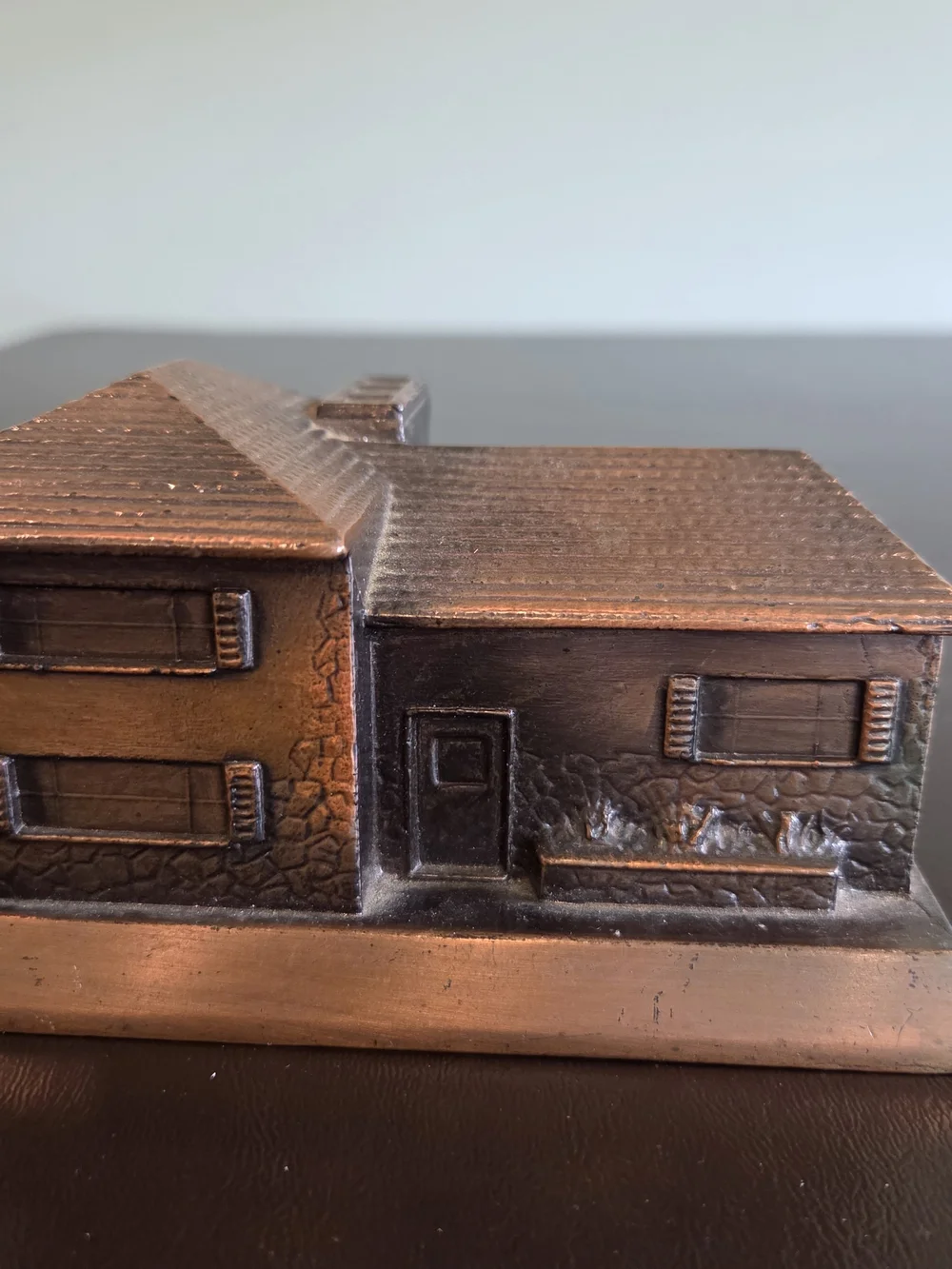 Vintage Banthrico Chicago House Coin Bank Hobart Federal Savings Promotion